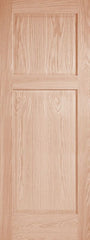 WDMA 12x80 Door (1ft by 6ft8in) Interior Swing Pine 202E Wood 2 Panel Transitional Ovolo Single Door 1