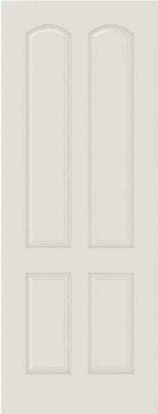 WDMA 12x80 Door (1ft by 6ft8in) Interior Bypass Smooth 4080 MDF 4 Panel Arch Panel Single Door 1