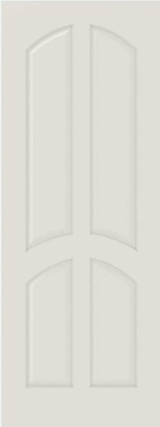 WDMA 12x80 Door (1ft by 6ft8in) Interior Barn Smooth 4030 MDF 4 Panel Arch Panel Single Door 1