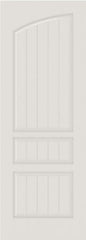 WDMA 12x80 Door (1ft by 6ft8in) Interior Barn Smooth SV3060 MDF PLANK/V-GROOVE 3 Panel Arch Panel Single Door 1