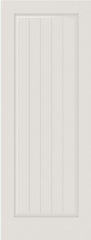 WDMA 12x80 Door (1ft by 6ft8in) Interior Barn Smooth SV1010 MDF PLANK/V-GROOVE 1 Panel Single Door 1