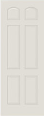 WDMA 12x80 Door (1ft by 6ft8in) Interior Bifold Smooth 6030 MDF 6 Panel Arch Panel Single Door 1