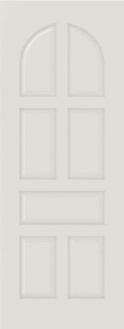 WDMA 12x80 Door (1ft by 6ft8in) Interior Barn Smooth 7040 MDF 7 Panel Round Panel Single Door 1