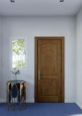 WDMA 18x80 Door (1ft6in by 6ft8in) Interior Swing Mahogany 2 Raised Arch Panel Solid Exterior or Single Door 3