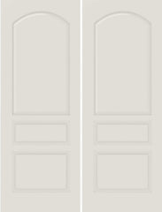 WDMA 20x80 Door (1ft8in by 6ft8in) Interior Bifold Smooth 3020 MDF 3 Panel Arch Panel Double Door 1