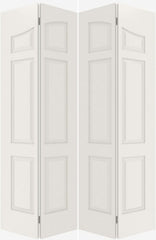 WDMA 20x80 Door (1ft8in by 6ft8in) Interior Swing Smooth 6090 MDF Pair 6 Panel Arch Panel Double Door 2