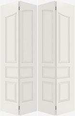 WDMA 20x80 Door (1ft8in by 6ft8in) Interior Swing Smooth 5090 MDF Pair 5 Panel Arch Panel Double Door 2