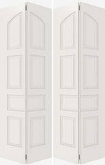 WDMA 20x80 Door (1ft8in by 6ft8in) Interior Barn Smooth 7020 MDF 7 Panel Arch Panel Double Door 2