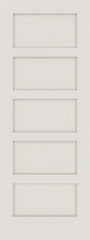 WDMA 24x84 Door (2ft by 7ft) Interior Swing Smooth 84in Primed 5 Panel Shaker Single Door|1-3/4in Thick 1