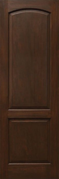 WDMA 24x96 Door (2ft by 8ft) Interior Mahogany 96in Two Panel Soft Arch Ovalo Sticking Single Door 1