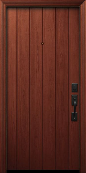 WDMA 32x80 Door (2ft8in by 6ft8in) Exterior Mahogany 80in Plank Door 1