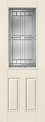 WDMA 34x96 Door (2ft10in by 8ft) Exterior Smooth SaratogaTM 8ft Half Lite 2 Panel Star Single Door 1