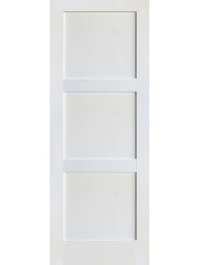 WDMA 36x80 Door (3ft by 6ft8in) Interior Swing Pine 80in Primed 3 Panel Shaker Single Door | 4103 1