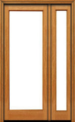 WDMA 44x96 Door (3ft8in by 8ft) Patio Mahogany 96in 1 lite French Single Door/1side IG Glass 1