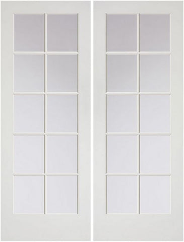 WDMA 48x80 Door (4ft by 6ft8in) French Pine 80in Primed Double Door | 1510 1