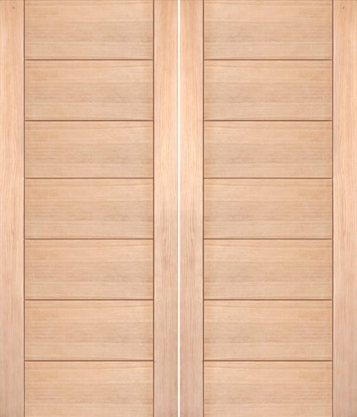 WDMA 48x80 Door (4ft by 6ft8in) Interior Barn Oak Contemporary Modern White Double Door MD 15 1