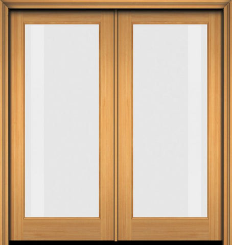 WDMA 48x80 Door (4ft by 6ft8in) French Fir 80in Full Lite 1 Lite Double Door 1