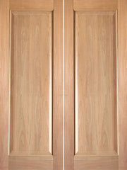 WDMA 48x80 Door (4ft by 6ft8in) Interior Barn Tropical Hardwood Rustic-6 Wood 1 Panel Double Door 1