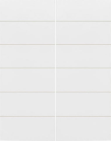 WDMA 48x96 Door (4ft by 8ft) Interior Barn Hardboard 96in Sevilla Solid Core HD Fiber Double Door|1-3/4in Thick 1