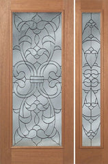 WDMA 50x80 Door (4ft2in by 6ft8in) Exterior Mahogany Edwards Single Door/1side w/ W Glass - 6ft8in Tall 1