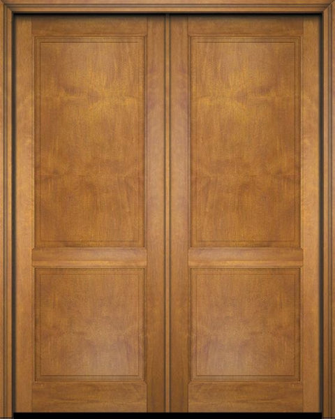 WDMA 52x96 Door (4ft4in by 8ft) Interior Swing Mahogany 2 Raised Panel Solid Exterior or Double Door 1