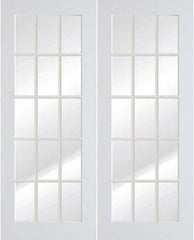 WDMA 56x80 Door (4ft8in by 6ft8in) Interior Swing Smooth 80in Primed French Double Door | 1515 1
