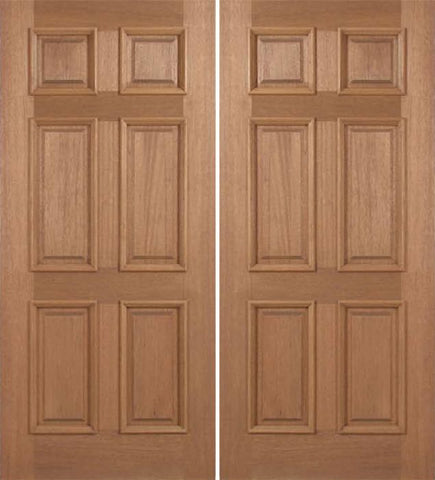 WDMA 60x80 Door (5ft by 6ft8in) Exterior Mahogany Augusta Double Door 1