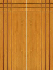 WDMA 60x96 Door (5ft by 8ft) Interior Barn Bamboo BM-3 Moderno Flush Panel Grooved Panel Modern Double Door 1