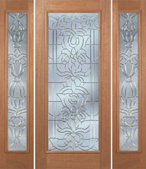 WDMA 64x80 Door (5ft4in by 6ft8in) Exterior Mahogany Edwards Single Door/2side w/ U Glass - 6ft8in Tall 1