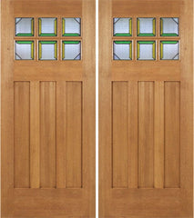 WDMA 72x84 Door (6ft by 7ft) Exterior Mahogany Randall Double Door w/ MO Glass 1