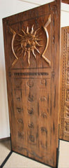 WDMA 72x84 Door (6ft by 7ft) Exterior Mahogany Mexican Style Double Door Carved Aztec Motif  2
