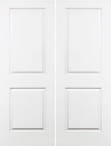 WDMA 72x96 Door (6ft by 8ft) Interior Barn Smooth 96in Carrara Solid Core Double Door|1-3/4in Thick 1