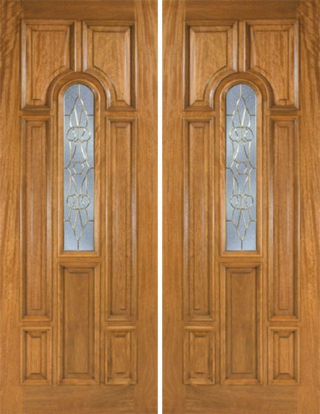 WDMA 72x96 Door (6ft by 8ft) Exterior Mahogany Talbot Double Door w/ OL Glass 1