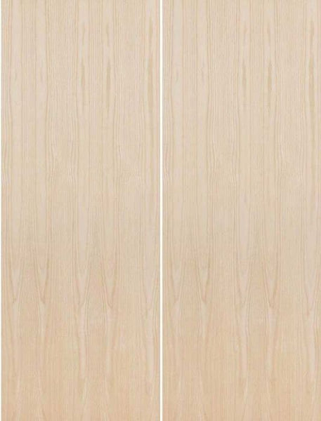 WDMA 96x96 Door (8ft by 8ft) Interior Barn Birch 96in Fire Rated Solid Particle Core Flush Double Door|1-3/4in Thick 1