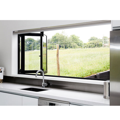 China WDMA aluminium balcony window Aluminum Folding Window 