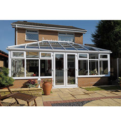 China WDMA Customized Villa Container Glass Garden House White Color