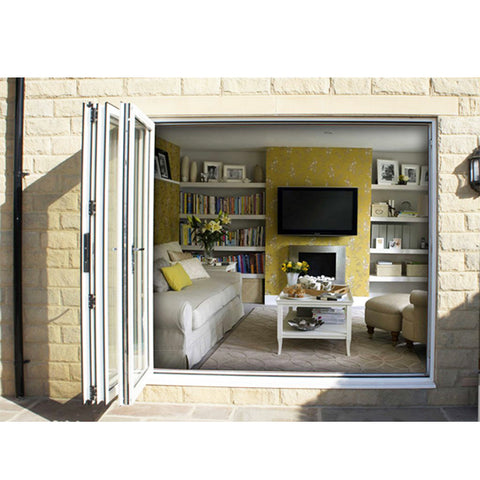 China WDMA sliding folding doors Aluminum Folding Doors 