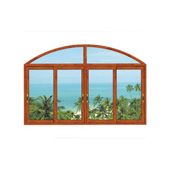 WDMA Hurricane Impact Wooden Color Aluminum Glass Jalousie Window In The Philippines