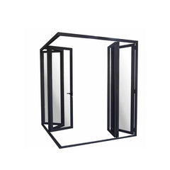 China WDMA New Design Manufacturer Customized Modern Exterior Foldable Glass Aluminium Bi-Folding Door