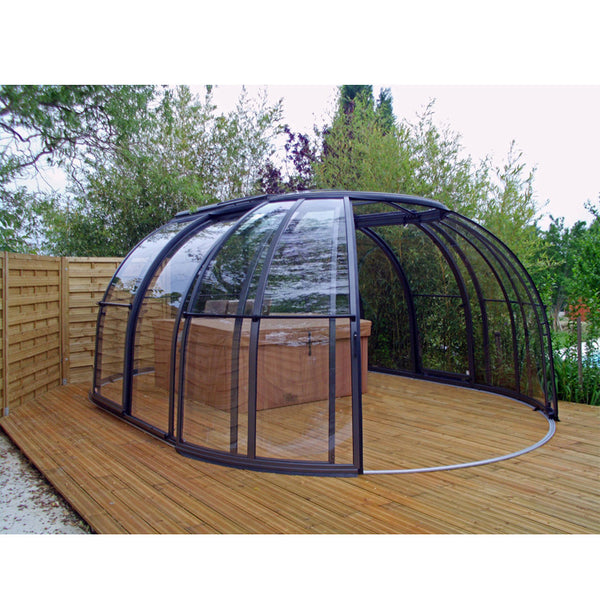 WDMA Retractable Swimming Pool Dome Cover Hot Tub Cover Spa Dome Enclosure